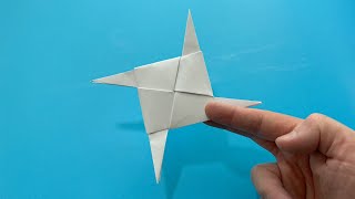 Ninja Stern Basteln  So faltet man in 2 Minuten einen Papier Shuriken der weit fliegt [upl. by Friedland]