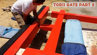 Making A Torii Gate  Cherry Blossom Scene Photo Booth Decoration For Cosplay Pt2 [upl. by Genni]