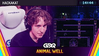 ANIMAL WELL by HackaKat in 1444  Summer Games Done Quick 2024 [upl. by Hcra580]