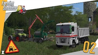 🚜 Farming Simulator 17 🎍 Entretien communal 2 Construction dun dépôt secondaire 14  Déboisement [upl. by Norvall985]