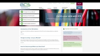 How to use the ECS Website to get the Electrical Labourer or Site Support Card [upl. by Leanora425]