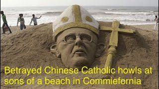 For Vigano Anathema cry to Bergoglio on the Pacific beach [upl. by Htabazile]