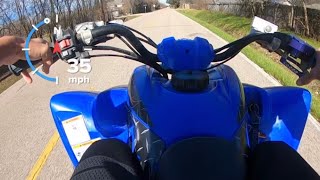 Yamaha raptor 350 top speed [upl. by Idmann]