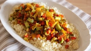 COUS COUS di verdure  ricetta veloce  colori dautunno  cous cous receipe [upl. by Elhsa]