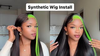 Synthetic Wig Install Ft SHEIN  Detailed Tutorial [upl. by Madel]