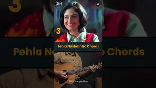 Pehla Nasha Intro  Amir khan  Udit Narayan guitarlesson easyguitarchords learnguitar hindisong [upl. by Nnarual]