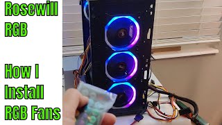 Upgrade Your Setup With Rosewills Colorful Rgb Fan Installation [upl. by Ilario295]