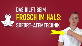 Frosch im Hals Diese Atemtechnik hilft den Frosch loszuwerden [upl. by Matland]