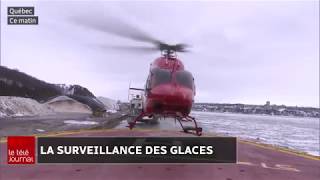 Surveillance aérienne des glaces du fleuve SaintLaurent [upl. by Lias]