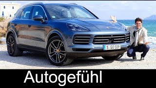 Porsche Cayenne FULL REVIEW 2018 allnew neu Cayenne V6 test  Autogefühl [upl. by Adda]