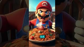 LOS SPAGETIS GIGANTES DE LUIGI🍝 shorts mariobros [upl. by Ahsilek]