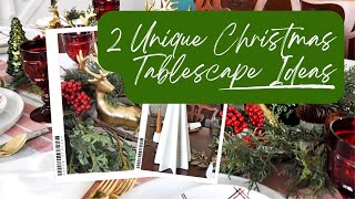 Traditional vs Modern 2 Christmas Tablescape Ideas from Target [upl. by Aiyn]