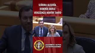 SEÑORA ALEGRÍA DEBERÍA DARLE VERGÜENZA MENTIR TANTO abascal cayetana vox pedrosanchez Ayuso [upl. by Felder172]