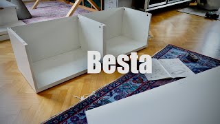 Ikea Besta shelf unit with doors [upl. by Neilson]