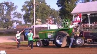 LIGHT PRO STOCK TRACTORS NTPA REGION 2 EVENT MADISON COUNTY OHIO LONDON FAIR PULL JULY 8 2014 [upl. by Aenit]