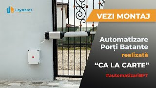 Vezi montaj Automatizare Porti Batante realizat quotCA LA CARTEquot 🔥 Bft Kustos  modul WiFi  ISystems [upl. by Yong]