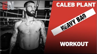 Caleb Plant on Heavy Bag  EsNews Boxing [upl. by Vano37]