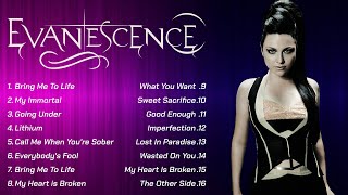 Evanescence Greatest Hits Full Album  Evanescence Top Hits 2024 [upl. by Kwok]