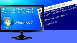 How to Remotely Shutdown any Computer in Windows7810 using CMD 2018 [upl. by Kenelm188]