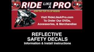 how to install reflective safety decals on your motorcycle [upl. by Rochkind]