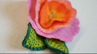 LEAF APPLIQUÉ tutorial  how to blanket stitch felt appliqués Sewing Project 1 [upl. by Ahsein468]