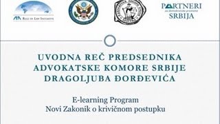 Uvodna reč predsednika Advokatske komore Srbije Dragoljuba Đorđevića [upl. by Floeter]