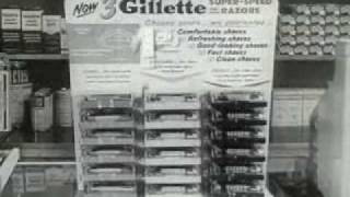 Gillette Razor MLB Endorsement Vintage TV Commercial 1948 [upl. by Ahsekar183]