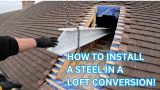 How to Insert Steels For A Loft Conversion  SPINE BEAM [upl. by Priestley]