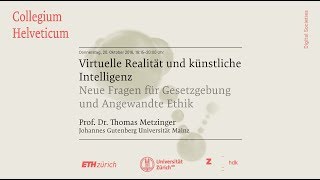 Thomas Metzinger Virtuelle Realität und künstliche Intelligenz – Neue Fragen für … [upl. by Leimaj]