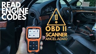 Resetting Check Engine Light E39 M5  ANCEL AD410 [upl. by Sayres]