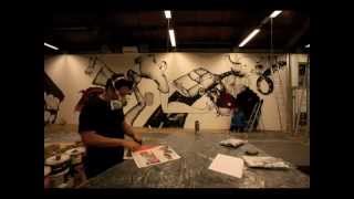 David Choe amp DVS Painting at Nuart 2009 [upl. by Oramlub]