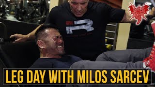 Hidetada Yamagishi  Leg Day With Milos Sarcev  Vlog 35 [upl. by Aribold]