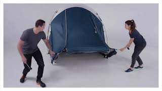 HOW TO INSTALL QUECHUA ARPENAZ 41 FRESH amp BLACK TENT [upl. by Ydal]