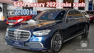 S450 4matic Luxury 2022 màu xanh nội thất nâu tại H3T Auto [upl. by Amann772]