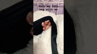 Pack my Lululemon bag with me makeup lululemon packing ￼ [upl. by Lissak762]