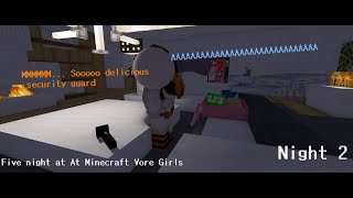 Night 2 FNAMVG Minecraft vore animation [upl. by Ceil68]