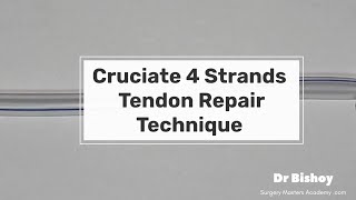 Learn 4 Strands Cruciate Tendon Repair Technique in 1 minute بالعربي ببساطه [upl. by Mitchell286]