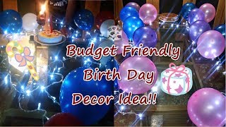 Quick amp Easy Birth Day Decoration Idea  Birth Day Decoration Under rps 200  ETM59 [upl. by Booze]