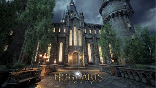 Hogwarts Castle First Person Walking Tour on a Stormy Night [upl. by Nowujalo482]