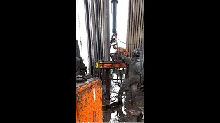 Service Company Casing Running Job rig service drilling oil tripping [upl. by Atteiluj]