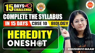 15 Days Challenges  One Shot Heredity  CBSE Class 10 Biology [upl. by Ahsim34]