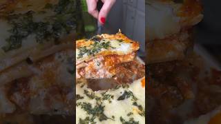 The BEST 🇮🇹 lasagna is made with béchamel and ricotta lasagna recipe [upl. by Emmi186]