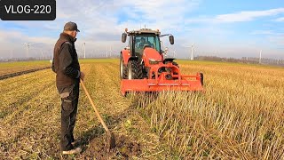 FARMVLOG 220 eerste voorjaarswerk klepelen cultiveren [upl. by Akenor77]