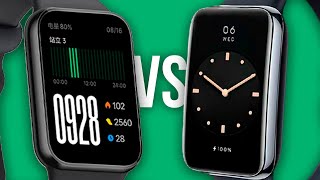 MI BAND 8 PRO vs MI BAND 7 PRO o que muda  QUAL VALE MAIS A PENA [upl. by Ethe]