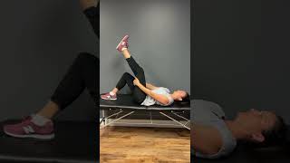 Supine hamstring stretch [upl. by Enytsirhc]