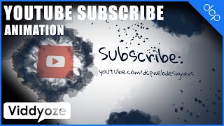 YouTube Subscribe Animation  Viddyoze Tutorial [upl. by Ycram664]