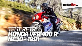 TEST RETRO  HONDA VFR400R NC30  1991 [upl. by Laszlo]