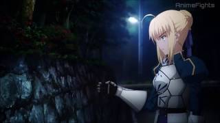 Fate stay night Unlimited Blade Works  Assassin VS Saber [upl. by Gabriello]