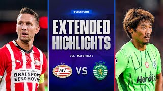 PSV vs Sporting Extended Highlights  UCL League Phase MD 2  CBS Sports Golazo [upl. by Kristen]