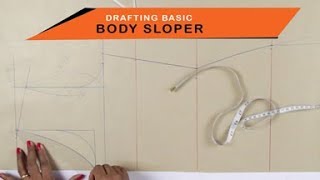 Lesson 2  How to make a simple Kurtidress  drafting pattern on paper body sloper  easy DIY [upl. by Pax]